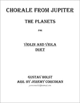 Chorale from Jupiter for Violin and Viola P.O.D. cover